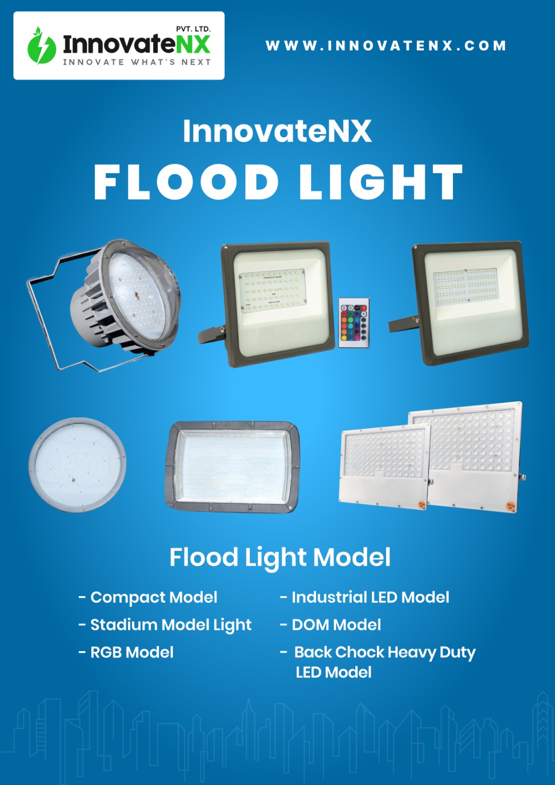 Floodlights by InnovateNX: The Future of Powerful, Efficient Lighting