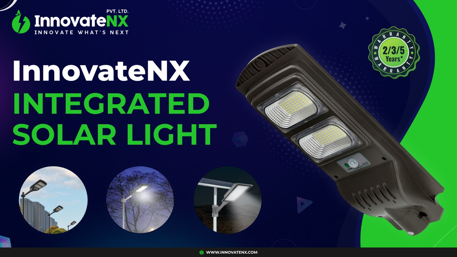Integrated Solar Lights: Illuminate Your World with InnovateNX – A Brighter, Greener Future Awaits!