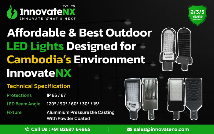 Affordable & Best Outdoor LED Lights Designed for Cambodia’s Environment – InnovateNX