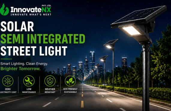Solar Semi Integrated Street Light for Smart Outdoor Lighting