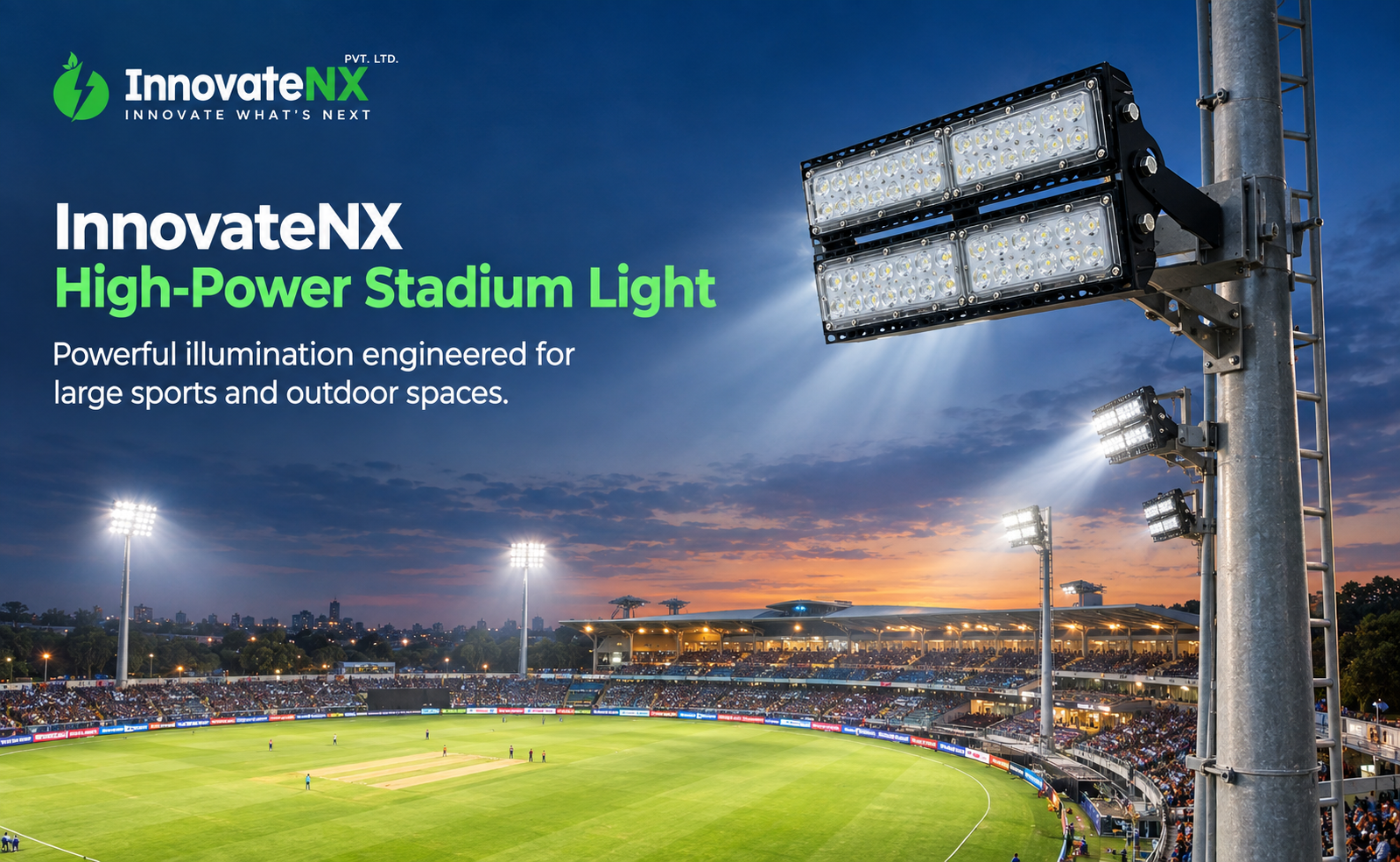 InnovateNX High-Power Stadium Light for Large Outdoor Spaces